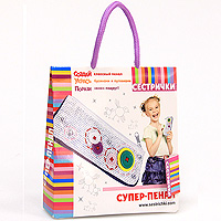 Набор для творчества Супер-пеналТС79463 Набор для творчества Супер-пеналТС79463С набором для творчества Супер-пенал ваша малышка сможет почувствовать себя модным дизайнером и создать оригинальный пенал. В наборе есть все необходимое: пенал, нитки, иголка, бусины и пуговицы. В такой дизайнерский пенал можно положить ручки, карандаши и фломастеры! Занятия с набором разовьют фантазию, воображение, цветовосприятие и мелкую моторику рук, помогут сформировать навыки самостоятельной работы и творческого отношения к делу. Характеристики: Материал: текстиль, пластик. Размер упаковки: 15 см х 15 см х 3,5 см.