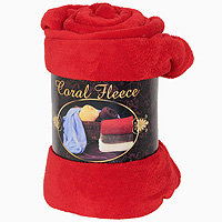 Плед флисовый Coral Fleece, цвет: красный, 220 х 200 смРК-200-220 Плед флисовый Coral Fleece, цвет: красный, 220 х 200 смРК-200-220Приятный на ощупь плед Coral Fleece, выполненный из микроволокна, добавит комнате уюта и согреет в прохладные дни. Он имеет две одинаковые стороны. Удобный, большой размер этого очаровательного пледа позволит вам использовать его и как одеяло, и как покрывало для кресла или софы. Плед сохраняет все свои свойства после многократных стирок. Такое теплое украшение может стать отличным подарком друзьям и близким!