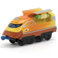 Паровозик Chuggington (Чаггингтон) ЧаггерLC54017 Паровозик Chuggington (Чаггингтон) ЧаггерLC54017Яркий паровозик Чаггер несомненно, привлечет внимание вашего ребенка и не позволит ему скучать. Паровозик выполнен в виде забавного персонажа из мультфильма Chuggington. Чаггер - настоящий супер-герой для Чаггингтонцев, он всегда поможет в беде любому жителю городка. Умение летать - одно из его супер-качеств, он открывает боковые отсеки, заводит два реактивных двигателя и стартует навстречу приключениям. Все восхищаются им, а юные паровозики стремятся стать таким, как он, сильными и смелыми! У него есть глаза и носик, а так же очаровательная улыбка. На вагончике имеются детализированные окошки, двери и люки. Впереди и сзади находятся специальные элементы для крепления с другими вагончиками. Ваш ребенок будет часами играть с паровозиком, придумывая разные истории и проигрывая любимые моменты из мультфильма. Порадуйте его таким замечательным подарком! Чаггингтон - удивительный городок из мультфильма Веселые паровозики из Чаггингтона,...