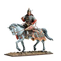 Арабский воин со знаменем, XIV век. Оловянная миниатюра. Авторская работаGR 04 Арабский воин со знаменем, XIV век. Оловянная миниатюра. Авторская работаGR 04Высота 95 мм. Масштаб 1:32. Материал: олово, темпера. Коллекционное качество росписи . Художник Татьяна Гапченко.