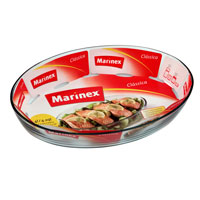 Блюдо для запекания Marinex Classica, 4 лGD16664419 Блюдо для запекания Marinex Classica, 4 лGD16664419Овальное блюдо для запекания Marinex Classica изготовлено из жаропрочного боросиликатного стекла. Блюдо идеально подходит для использования в духовках, микроволновых печах, холодильных и морозильных камерах, посудомоечных машинах. Жаропрочное блюдо для запекания Marinex станет незаменимым помощником у вас на кухне. Характеристики: Материал: боросиликатное стекло. Объем блюда: 4 л. Размер блюда: 39,5 см х 27,5 см х 6,6 см. Изготовитель: Бразилия. Артикул: GD1.6664.41-9.