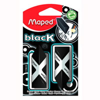 Ластик Maped Pyramide, цвет: черный, 2 шт119610 Ластик Maped Pyramide, цвет: черный, 2 шт119610Стильный дизайнерский ластик черного цвета трехгранной формы, соответствующий естественному захвату руки. Легко и без следов удаляет с бумаги надписи, сделанные карандашом любой твердости. Не содержит ПВХ. Характеристики: Размер ластика: 2 см x 4,5 см x 1,5 см. Изготовитель: Китай.