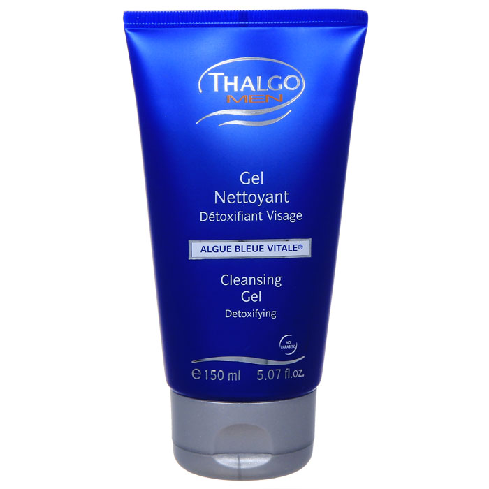 Гель для лица Thalgo Men, очищающий, для мужчин, 150 млVT 5100 Гель для лица Thalgo Men, очищающий, для мужчин, 150 млVT 5100Очищающий гель для лица Thalgo Men 2в1 предназначен для ежедневного использования. Пенящийся мягкий гель очищает кожу от токсинов и излишков кожного жира, главных причин тусклой кожи лица. Освежающие компоненты пробуждают и тонизируют кожу. Кожа становится чистой и светлой.