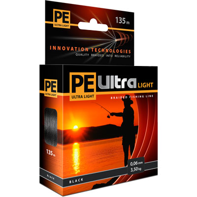   PE Ultra Light Black,  0,12 ,  135  - Aqua10-17-12-BL  PE Ultra Light Black          . , ,   ,     - ,     .                   ,           .   PE Ultra Light Black -         .    PE Ultra Light      100%  UHMW  (- - ).            ,        - Deep Soldering,     ...