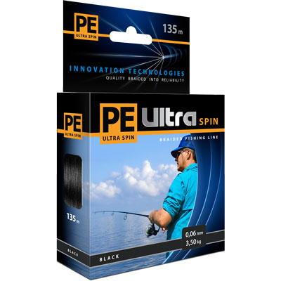   PE Ultra Spin Black,  0,16 ,  135  - Aqua10-18-16-BLPE Ultra Spin -     ,         .          -        .          ,    -     .      -    135 . PE Ultra Spin -     .