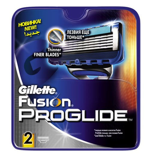 Отзывы Сменные кассеты для бритья Gillette Fusion ProGlide, 2 шт.