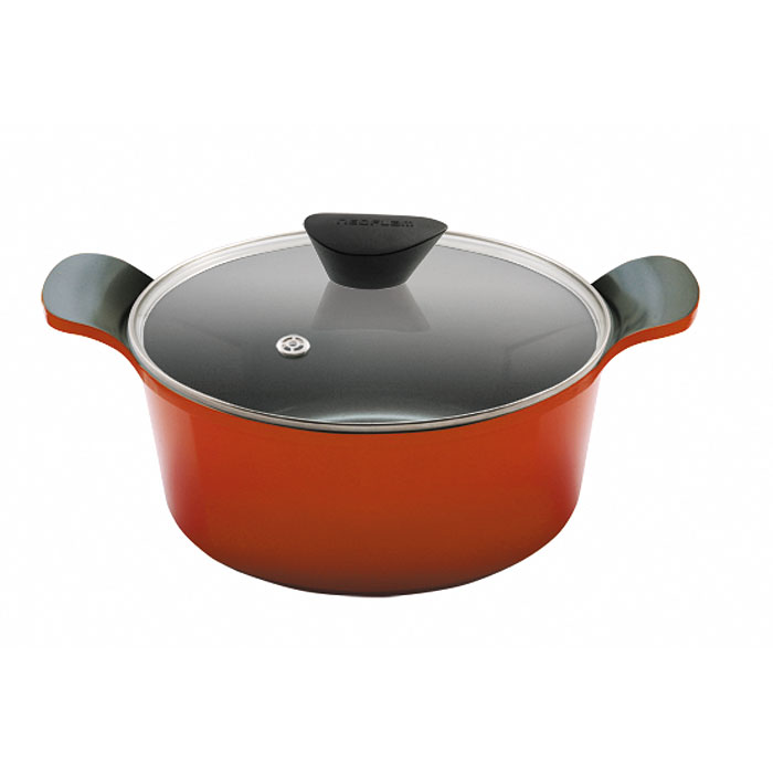 Кастрюля Frybest Orange c крышкой, 2,4л, цвет: оранжевый, темное внутреннее покрытие. ORCV-C20ORCV-C20 Кастрюля Frybest Orange c крышкой, 2,4л, цвет: оранжевый, темное внутреннее покрытие. ORCV-C20ORCV-C20Кастрюля со стеклянной крышкой Frybest выполнена из алюминия с керамическим покрытием как внутри, так и снаружи. Экологичное антипригарное покрытие позволяет готовить практически без масла. Оно устойчиво к царапинам - можно использовать металлические аксессуары и легко моется. Темное внутреннее покрытие. Кастрюля имеет уникальные, очень удобные, алюминиевые интегрированные ручки. Крышка изготовлена из закаленного жаропрочного стекла и оснащена усиленным пароотводом, который эффективно удаляет избыточное давление. Сковорода подходит для электрической, стеклокерамической, газовой и галогеновой плиты. Можно мыть в посудомоечной машине и использовать в духовом шкафу (без крышки). Мощная основа из литого алюминия. Специальное утолщенное дно для идеальной теплопроводности. Эргономичная, удлиненная soft-touch ручка всегда остается холодной. Керамическое антипригарное покрытие позволяет готовить практически без масла. Керамика как внутри, так и...