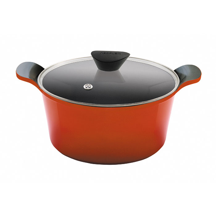 Кастрюля Frybest Orange c крышкой, 4,5л, цвет:оранжевый/темное внутр. покрытие ORCV-C24ORCV-C24 Кастрюля Frybest Orange c крышкой, 4,5л, цвет:оранжевый/темное внутр. покрытие ORCV-C24ORCV-C24Кастрюля со стеклянной крышкой Frybest выполнена из алюминия с керамическим покрытием как внутри, так и снаружи. Экологичное антипригарное покрытие позволяет готовить практически без масла. Оно устойчиво к царапинам - можно использовать металлические аксессуары и легко моется. Темное внутренее покрытие. Кастрюля имеет уникальные, очень удобные, алюминиевые интегрированные ручки. Крышка изготовлена из закаленного жаропрочного стекла и оснащена усиленным пароотводом, который эффективно удаляет избыточное давление. Сковорода подходит для электрической, стеклокерамической, газовой и галогеновой плиты. Мощная основа из литого алюминия Специальное утолщенное дно для идеальной теплопроводности Эргономичная, удлиненная soft-touch ручка всегда остается холодной Керамическое антипригарное покрытие позволяет готовить практически без масла Керамика как внутри, так и снаружи. Легко готовить — легко мыть Непревзойденная прочность и устойчивость...