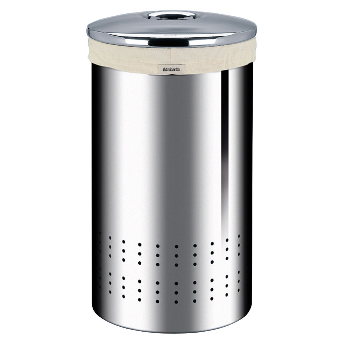 Бак для белья Brabantia, цвет: стальной, 50 л313349 Бак для белья Brabantia, цвет: стальной, 50 л313349Бак для белья Brabantia изготовлен из высококачественной нержавеющей полированной стали. Особенности бака для белья Brabantia: содержимое корзины скрыто от глаз благодаря стальной крышке; крышка с отверстием (не нужно снимать, чтобы бросить мелкие вещи); легко перенести белье в стиральную машину - съемный хлопчатобумажный мешок для белья; съемный мешок для белья с резинкой по краю - легко снимать и надевать; мешок не соскальзывает в корзину; специальные отверстия для вентиляции воздуха - белье проветривается; пластиковый защитный ободок предотвращает повреждение пола.