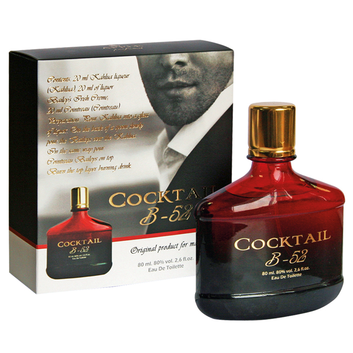 Apple Parfums B-52. Туалетная вода, 80 мл41108 Apple Parfums B-52. Туалетная вода, 80 мл41108Аромат Cocktail B-52 очень нежно обдувает вас теплым сладостным ветром, создает чувство радости и безмятежности. Основные ноты: лаванда, кедр, жасмин, мох, лимон, зелень. Характеристики: Объем: 80 мл. Производитель: Россия. Туалетная вода - один из самых популярных видов парфюмерной продукции. Туалетная вода содержит 4-10% парфюмерного экстракта. Главные достоинства данного типа продукции заключаются в доступной цене, разнообразии форматов (как правило, 30, 50, 75, 100 мл), удобстве использования (чаще всего - спрей). Идеальна для дневного использования. Товар сертифицирован.