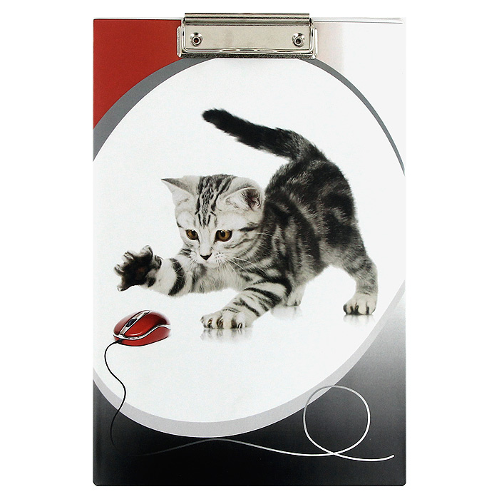 Планшет Котенок0315-0011-97 Планшет Котенок0315-0011-97Планшет Котенок не только будет незаменим при работе с документацией в нестандартных условиях, но и станет модным деловым аксессуаром. Изготовлен из жесткого картона, обтянутого высококачественным пластиком. Металлический зажим надежно фиксирует листы, предотвращая сползание бумаги. Предусмотрено выдвигающееся крепление, с помощью которого планшет можно повесить на стену. Одновременно планшет может служить подручным ковриком для компьютерной мыши. Характеристики: Материал: пластик, картон, металл. Размеры планшета: 23 см х 31,5 см х 0,5 см.