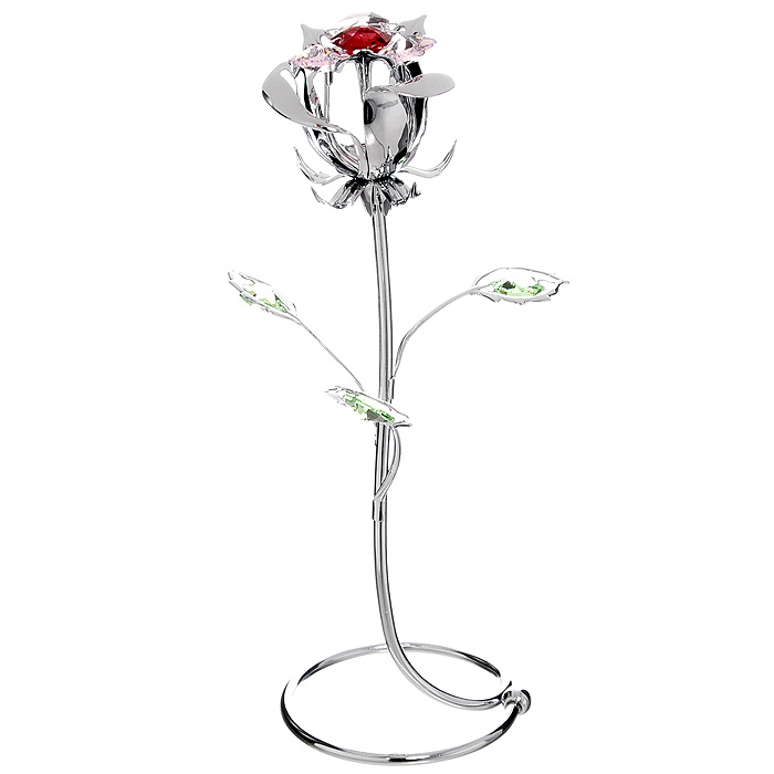 Миниатюра Роза, цвет: серебристый, 18 смU0354-159-CRE Миниатюра Роза, цвет: серебристый, 18 смU0354-159-CREМиниатюра Роза серебристого цвета, станет необычным аксессуаром для вашего интерьера и создаст незабываемую атмосферу. Кристаллы, украшающие сувенир, носят громкое имя Swarovski - ограненные, как бриллианты, кристаллы блистают сотнями тысяч различных оттенков. Эта очаровательная вещь послужит отличным подарком близкому человеку, родственнику или другу, а также подарит приятные мгновения и окунет Вас в лучшие воспоминания. Характеристики: Материал: металл, австрийские кристаллы. Высота миниатюры: 18 см. Цвет: серебристый. Изготовитель: Китай. Артикул: U0354-159-CRE. Более чем 30 лет назад компания Crystocraft выросла из ведущего производителя в перспективную торговую марку, которая задает тенденцию благодаря безупречному чувству красоты и стиля. Компания создает изящные, качественные, яркие сувениры, декорированные кристаллами Swarovski различных размеров и оттенков, сочетающие в себе превосходное мастерство обработки металлов и самое...