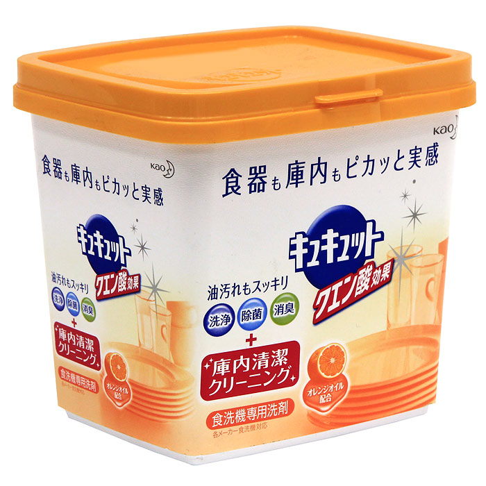Порошок для посудомоечной машины KAO Citric Acid Effect, аромат апельсина, 680 г25984 Порошок для посудомоечной машины KAO Citric Acid Effect, аромат апельсина, 680 г25984Порошок для посудомоечной машины с легким ароматом апельсина. Новая формула порошка снимает грязь не только с посуды, а также заботится о чистоте посудомоечной машины. Компоненты тщательно обволакивают каждую частицу грязи и не дают ей прилипнуть к стенкам машины. Двойная сила частиц кислорода и лимонной кислоты в составе также легко удаляет подгары, снимает тусклость со стеклянных стаканов, которые было сложно смыть обычными моющими средствами. Порошок укомплектован мерной ложечкой. Нельзя использовать на лакированной, серебряной, алюминиевой посудах, на хрустале, на посуде с позолотой или с серебряным покрытием. СПОСОБ ПРИМЕНЕНИЯ: (если размер машины рассчитан на 5-7 человек, 40-50 единиц), то для сильных – 9г, для обычных – 6г, для слабых – 4,5г.