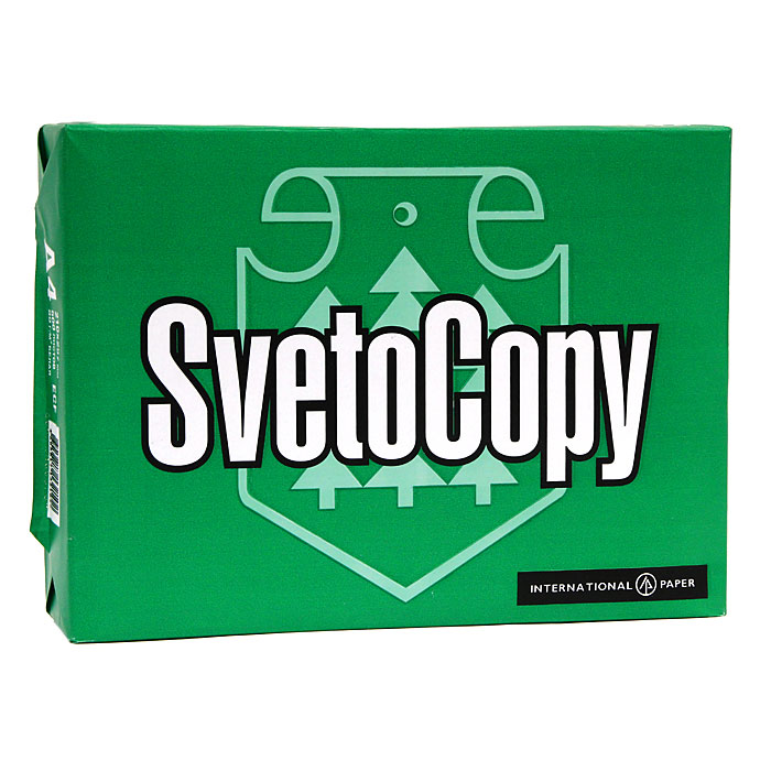 Бумага офисная Svetocopy, 500 листов, А4. 000877000877 (FВТ-SvetoCopy) Бумага офисная Svetocopy, 500 листов, А4. 000877000877 (FВТ-SvetoCopy)Офисная бумага Svetocopy - идеальная экономичная бумага для ежедневного делопроизводства, которая подходит для любого принтера и копировального аппарата, независимо от его функционального назначения, набора функций и периода операционной деятельности. Оптимальные показатели белизны, структуры и однородности листа гарантируют высокое качество печати. Характеристики: Плотность: 80 г/м2. Размер листа: 29,7 см х 21 см. Количество: 500 листов. Яркость: 95 %. Цвет: белый.
