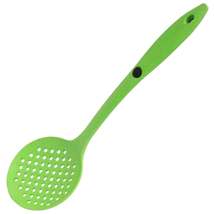 Шумовка Beka17020024 Шумовка Beka17020024Яркая шумовка Beka выполнена из бамбука, окрашенного в зеленый цвет. Бамбук прочный и гибкий, с легкостью выдерживает ежедневные нагрузки, кроме того, это экологически чистый материал. Шумовка применяется для доставания продуктов из кипящего масла или воды, для снятия пенки или пленки с поверхности бульона или жаркого, также такой шумовкой можно пользоваться для переворачивания продуктов на тефлоновых сковородках, они не повреждают покрытие. Ручка шумовки выполнена с прорезининной вставкой, которая не позволит выскользнуть изделию из вашей руки. Такая шумовка займет достойное место среди аксессуаров на вашей кухне. Характеристики: Материал: бамбук, резина. Длина шумовки: 35,5 см. Производитель: Бельгия. Артикул: 17020024. Бельгийская компания Beka является одним из крупнейших и старейших европейских производителей посуды. Beka предлагает широкий ассортимент посуды из экологически чистых материалов, произведенной без использования...