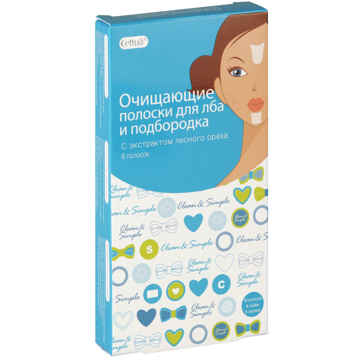 Полоски Cettua для лба и подбородка, очищающие, 6 шт15790406 Полоски Cettua для лба и подбородка, очищающие, 6 шт15790406Очищающие полоски для лба и подбородка предназначены для удаления грязи и жира, которые закупоривают поры. В состав входят экстракт перечной мяты и лесного ореха, которые прекрасно успокаивают и освежают кожу, а также увлажняют кожу и способствуют сокращению пор во время и после использования очищающих полосок. Результат виден сразу после использования. Способ применения: Очистите кожу и намочите в области лба и подбородка. Поместите очищающую полоску клейкой стороной на кожу и прижмите ее для обеспечения плотного контакта полоски с кожей. Оставьте на коже в течение 15-20 минут до полного ее высыхания. Полоска станет жесткой по мере высыхания. После полного высыхания полоски аккуратно отклейте полоску по направлению от краев к центру.