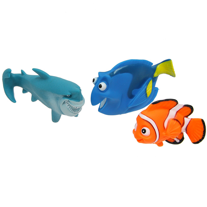 Набор игрушек для купания Немо, 3 шт105R-NEMO Набор игрушек для купания Немо, 3 шт105R-NEMOЯркий набор для купания Немо, выполненный из ПВХ, бесспорно порадует любого малыша. Герои любимого мультфильма привлекут внимание ребенка и помогут весело провести время. Набор состоит из 3 игрушек: Немо, Глории и акулы. Для детей эта игрушка - большое водяное удовольствие, которое снимает страх перед купанием и стимулирует все органы чувств.