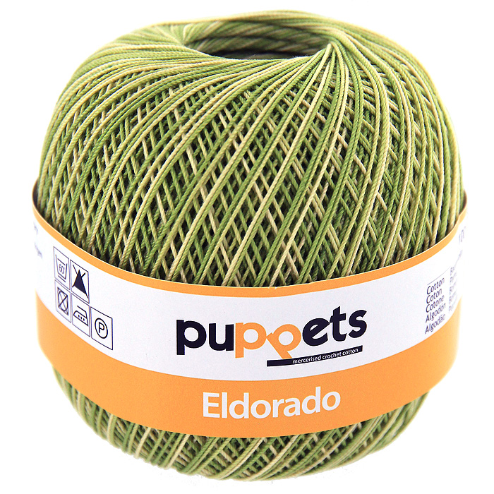 Пряжа для вязания Eldorado Multicolour, цвет: зеленый меланж, 50 г4578010 - 00082 Пряжа для вязания Eldorado Multicolour, цвет: зеленый меланж, 50 г4578010 - 00082Пряжа для вязания Eldorado Multicolour состоит из мерсеризированного хлопка. Мерсеризация - обработка пряжи крепким раствором щелочи (едкого натра) под напряжением. Этот метод был разработан в первой половине XIX века английским химиком Джоном Мерсером. После такой обработки хлопковые волокна приобретают новые свойства: шелковистый блеск, мягкость, дополнительную прочность, на 25% повышается допустимое растягивающее усилие. Натуральный хлопок не имеет блеска. После мерсеризации его удается окрасить в любые яркие тона. Пряжа из хлопка является экологически чистой, так как производится из натурального материала. В настоящее время вязание плотно вошло в нашу жизнь, причем не столько в виде привычных свитеров, сколько в виде оригинальных, изящных моделей из самой разнообразной пряжи. Поэтому так важно подобрать именно ту пряжу, которая позволит вам связать даже самую сложную и необычную модель изделия.