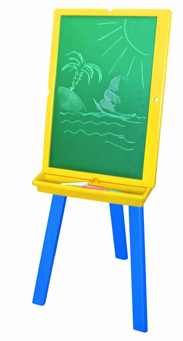 Доска двусторонняя Kids, 60 см x 43 смIWB-630 Доска двусторонняя Kids, 60 см x 43 смIWB-630Двустороняя доска для рисования Kids на треноге станет настоящим подарком для дошкольника. С зеленой стороны на ней можно писать мелом, а с белой можно рисовать и писать маркерами и прикреплять магнитные буквы и цифры. На треноге доску можно расположить как горизонтально, так и вертикально. В комплект маркер, губка и 6 магнитов. Играя, ребенок учится не бояться стоять у доски и учеба превращается в увлекательное приключение! Характеристики: Материал: дерево, пластик, металл. Размер доски: 60 см х 43 см. Размер губки: 6,5 см х 5 см х 1,5 см. Размер магнита: 1,5 см х 1,5 см х 0,5 см. Длина маркера: 14 см. Высота треноги: 106 см. Размер упаковки: 44 см х 62 см х 9 см.
