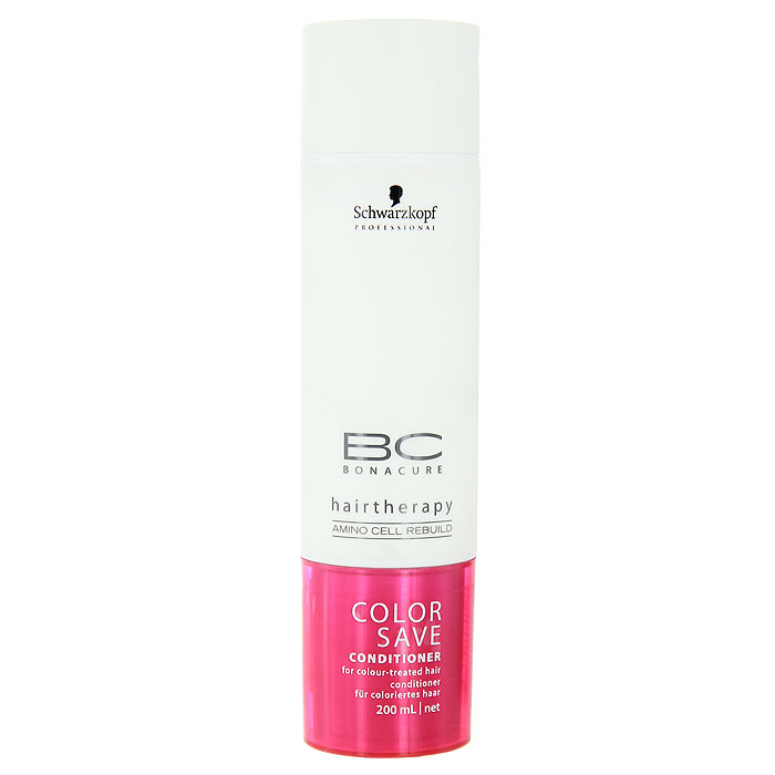 Bonacure BC Кондиционер для волос Color Save, 200 мл099-0-1801277/240023 Bonacure BC Кондиционер для волос Color Save, 200 мл099-0-1801277/240023Кондиционер для волос Schwarzkopf & Henkel Color Save разглаживает и защищает кутикулярные слои волос. Кондиционер защищает окрашенные волосы от вымывания цвета. Формула также подходит для толстых и стекловидных окрашенных волос. Улучшает расчесывание. Делает поверхность способной максимально отражать естественный свет.