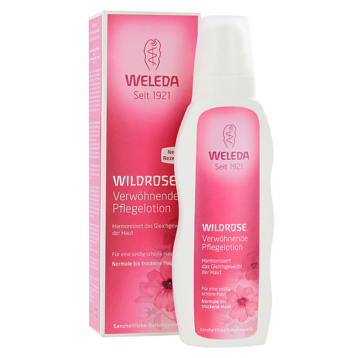 Молочко для тела Weleda Wildrose, гармонизирующее, для нормальной и сухой кожи, 200 мл8857 Молочко для тела Weleda Wildrose, гармонизирующее, для нормальной и сухой кожи, 200 мл8857В древние времена розовое масло ценилось на вес золота. И это не удивительно - чтобы получить один литр этого поистине волшебного средства, необходимо переработать три миллиона нежнейших розовых цветков. Масло дикой розы ценится за свой изысканный аромат, который пробуждает чувства и оказывает успокаивающее и гармонизирующее воздействие на организм. Оно способствует пробуждению и укреплению жизненных сил кожи, помогает установить правильный баланс процессов регенерации кожи. Изысканное и чувственное, 100 % натуральное молочко для тела Weleda c маслом семян розы москетта защитит нормальную и сухую кожу от потери влаги, подарит ей сказочную упругость и эластичность. Дерматологические исследования подтверждают повышение уровня влажности кожи на 34% уже после четырех недель применения молочка. В состав средства входят только натуральные вещества, богатые витаминами, минералами и ненасыщенными жирными кислотами. Масла ши и жожоба интенсивно увлажнят даже самые глубокие слои кожи - она...