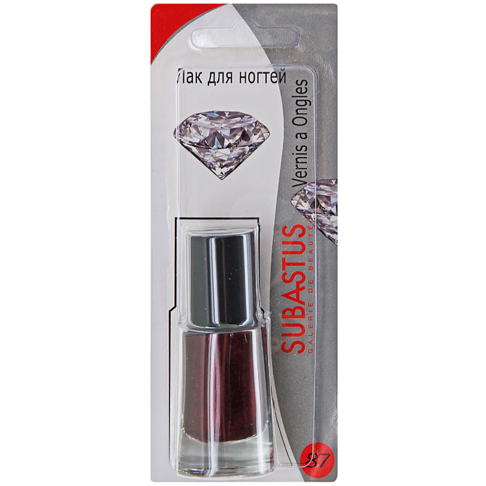 Лак для ногтей Subastus Vernis a Ongles, №87, 10 мл801087 Лак для ногтей Subastus Vernis a Ongles, №87, 10 мл801087Лак для ногтей Subastus Vernis a Ongles с ультрастойкой формулой и глянцевым блеском. Профессиональная кисточка равномерно и быстро покрывает поверхность ногтя, обеспечивая мастерски-безупречный маникюр. Элегантный флакон изумительной формы создает иллюзию хрустального дна. Колпачок с матовым покрытием не скользит в руке, обеспечивая точное и аккуратное нанесение лака. Характеристики: Объем: 10 мл. Тон лака: №87. Артикул: 801087. Производитель: Франция. Товар сертифицирован.