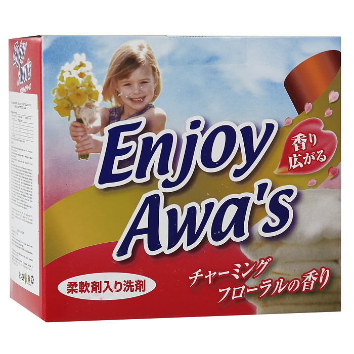 Стиральный порошок Enjoy Awars, со смягчителем, 900 г303257 Стиральный порошок Enjoy Awars, со смягчителем, 900 г303257Стиральный порошок Enjoy Awars предназначен для стирки хлопчатобумажных, льняных и синтетических тканей. Средство превосходно справляется с загрязнениями и наполняет ваши вещи необыкновенной свежестью. Подходит для ручной и машинной стирки. Характеристики: Вес: 900 г. Изготовитель: Вьетнам. Товар сертифицирован. УВАЖАЕМЫЕ КЛИЕНТЫ! Обращаем ваше внимание на возможные изменения в дизайне упаковки. Поставка осуществляется в зависимости от наличия на складе.