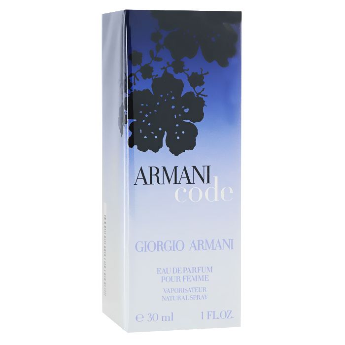 Giorgio Armani Armani Code Pour Femme. Парфюмерная вода, 30 мл07684 Giorgio Armani Armani Code Pour Femme. Парфюмерная вода, 30 мл07684Разбуди свои чувства и желания интригующим ароматом Armani Code Pour Femme от Giorgio Armani с нотами цветов апельсина, свежим акцентом имбиря и нежным аккордом из меда и сандала, которые создают незабываемое впечатление. Armani Code Pour Femme - это загадочный код, который открывает путь к соблазну и чувственности. Классификация аромата : восточный, цветочный. Верхние ноты: имбирь, горький апельсин. Ноты сердца: жасмин самбак, флердоранж. Ноты шлейфа: спелая груша, ваниль, лепестки жасмина, лаванда, цветок серинга, душистый мед, имбирь. Ключевые слова : Волнующий, женственный, соблазнительный, чувственный! Характеристики: Объем: 30 мл. Производитель: Франция. Самый популярный вид парфюмерной продукции на сегодняшний день - парфюмерная вода. Это объясняется оптимальным балансом цены и качества - с одной стороны, достаточно...