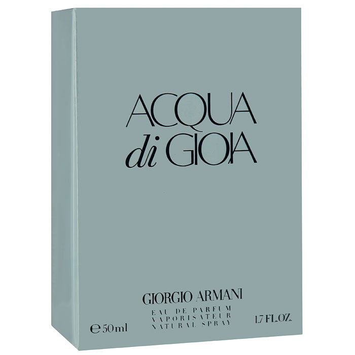 Giorgio Armani Acqua Di Gioia. Парфюмерная вода, женская, 50 млL1155600 Giorgio Armani Acqua Di Gioia. Парфюмерная вода, женская, 50 млL1155600Giorgio Armani Acqua Di Gioia вдохновленный летними каникулами, проведенными на островах Антигуа и Пантеллерия, Армани создает Acqua Di Gioia - соблазнительный морской аромат. Парфюмерная композиция вобрала в себя свежесть морского бриза, теплоту солнца, благородство ценных пород дерева и нежность цветочных лепестков, призвана стать неиссякаемым источником беззаботной радости и блаженства. Прозрачный, воздушный флакон, напоминающий застывшую каплю, словно поет оду воде - главному источнику радости и удовольствия. Композицию Acqua Di Gioia можно сравнить с характером сильной и свободной женщины, которая находится в гармонии с собой и окружающим миром. У нее есть свой райский уголок, в котором она любит проводить время, чтобы расслабиться, отдохнуть и набраться сил для новых свершений и побед! Классификация аромата : водный, ароматический. Верхние ноты: измельченные листья мяты, цветы лимона, водные оттенки зелени. ...