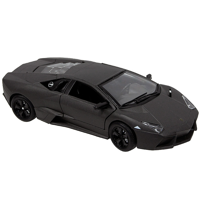 Bburago Модель автомобиля Lamborghini Reventon цвет темно-серый18-21041_темно-серый Bburago Модель автомобиля Lamborghini Reventon цвет темно-серый18-21041_темно-серыйСтильная модель автомобиля привлечет к себе внимание не только детей, но и взрослых. Она выполнена в масштабе 1:24 и в точности воспроизводит все детали внешнего облика реального великолепного спортивного автомобиля Lamborghini Reventon, производимого знаменитой итальянской компанией Lamborghini. Модель изготовлена из металла с использованием пластика и оборудована открывающимися дверцами и багажником и подвижными колесами. Располагается машинка на прямоугольной пластиковой подставке черного цвета. Коллекционная модель Lamborghini Reventon будет отлично смотреться в качестве оригинального подарка не только любителю автомобилей, но и человеку, ценящему стиль и изысканность, а качество исполнения представит такой подарок в самом лучшем свете. Lamborghini Reventon (Ламборгини Ревентон) - среднемоторный суперкар, дебютировавший в 2007 году на Франкфуртском автосалоне. Это самый дорогой Lamborghini для дорог общего пользования, стоящий примерно миллион...