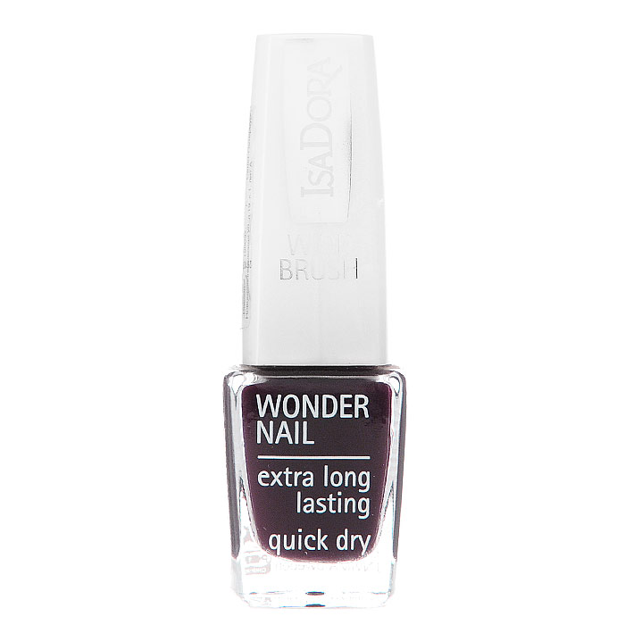 Лак для ногтей Isa Dora Wonder Nail, тон №642, цвет: зинфандель, 6 мл220642 Лак для ногтей Isa Dora Wonder Nail, тон №642, цвет: зинфандель, 6 мл220642Лак для ногтей Isa Dora Wonder Nail быстро сохнет и держится в течение 4-5 дней. Широкая кисточка позволяет быстро и легко нанести лак, всего за один штрих! Так же она гарантирует окрашивание без полосок. Этот лак выравнивает ногтевую поверхность и остается блестящим в течение долгого времени. Бриллиантовый блеск и красота ваших ногтей! Гипоаллергенная формула. Характеристики: Объем: 6 мл. Тон: №642. Цвет: зинфандель. Производитель: Швеция. Артикул: 2206. Товар сертифицирован.