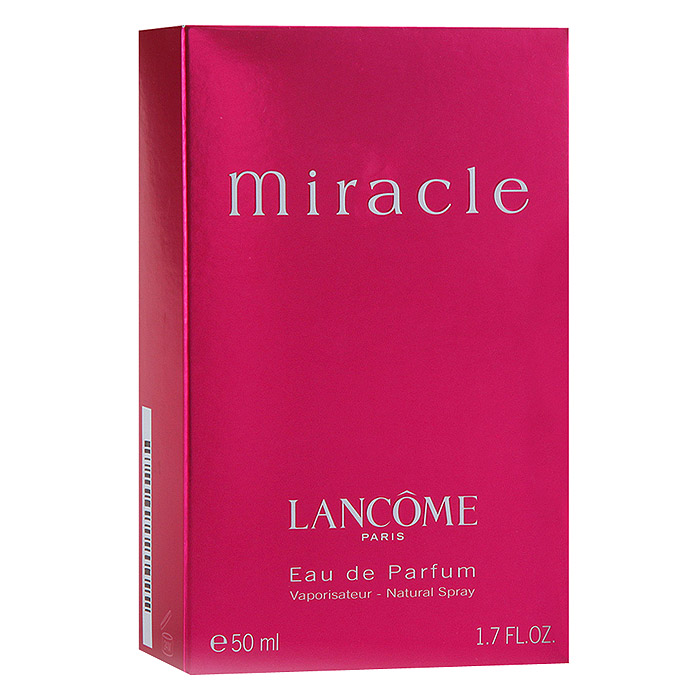 Lancome Miracle. Парфюмерная вода, 50 мл04074 Lancome Miracle. Парфюмерная вода, 50 мл04074Свежий и нежный аромат Lancome Miracle, в начальной ноте которого звучат экзотические плоды личи и нежная фрезия. Тонкие пряные ноты привносят магнолия мандарин и перец в сердце и жасмин амбра и мускус в шлейфе букета. Лицом аромата была выбрана американская актриса Ума Турман - загадочная и прекрасная муза Квентина Тарантино. Классификация аромата : цветочный. Верхние ноты: фрезия и личи. Ноты сердца: перец, имбирь, жасмин и магнолия. Ноты шлейфа: мускус и амбра. Ключевые слова : Волнующий, нежный, романтичный, роскошный! Характеристики: Объем: 50 мл. Производитель: Франция. Самый популярный вид парфюмерной продукции на сегодняшний день - парфюмерная вода. Это объясняется оптимальным балансом цены и качества - с одной стороны, достаточно высокая концентрация экстракта (10-20% при 90% спирте), с другой - более доступная, по...
