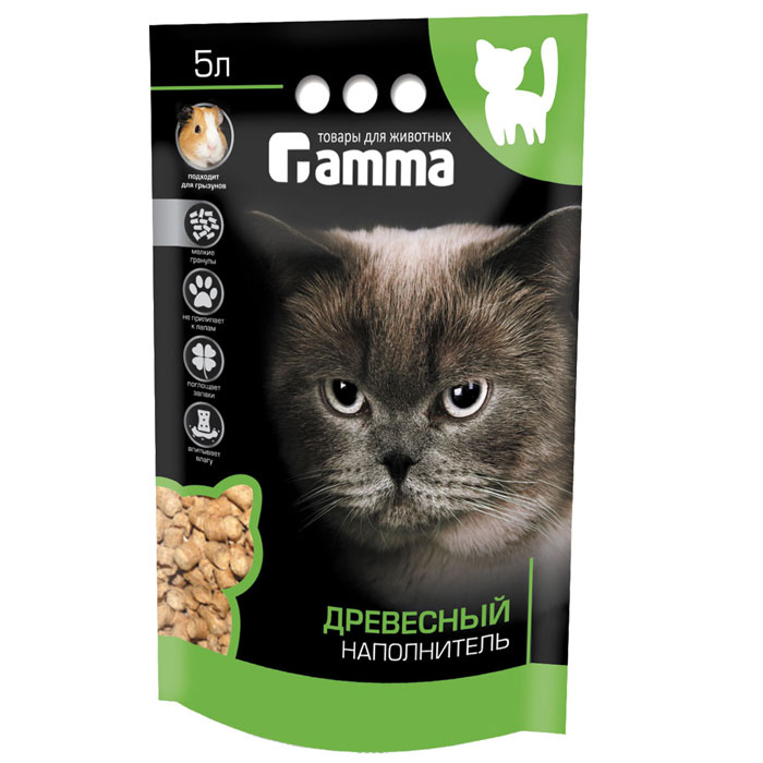Наполнитель для кошачьего туалета Гамма, древесный, мелкие гранулы, 5 лНг-20610 Наполнитель для кошачьего туалета Гамма, древесный, мелкие гранулы, 5 лНг-20610Наполнитель Гамма изготовлен по специальной технологии из экологически чистых пород хвойных деревьев. Безопасен для здоровья людей и животных. Прессованные древесные гранулы прекрасно поглощают запахи, не пылят и не прилипают к лапам вашего питомца. Наполнитель с мелкими гранулами отличается большой поверхностной площадью, что позволяет максимально впитывать влагу. Универсальные свойства наполнителя позволяют его использовать как для кошек, так и для грызунов. Состав: измельченная и спрессованная древесина хвойных пород. Объем: 5 л. Товар сертифицирован.