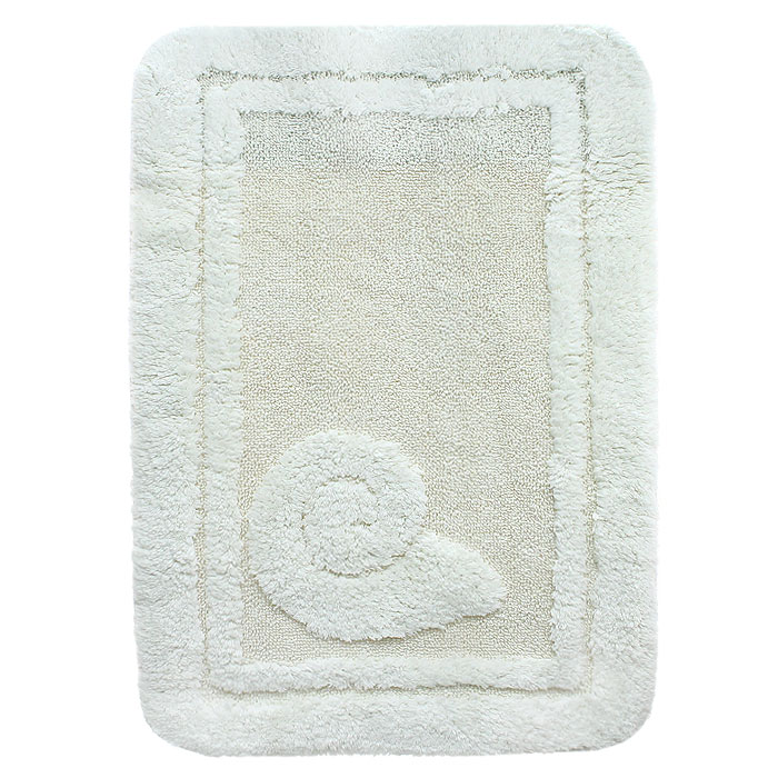 Коврик для ванной комнаты Escargot, цвет: натуральный, 60 x 90 см1041085 Коврик для ванной комнаты Escargot, цвет: натуральный, 60 x 90 см1041085Коврик Escargot выполнен из натурального хлопка. Материал из хлопка практически идеально впитывает влагу и быстро высыхает. Износостойкое волокно длительное время сохраняет первоначальный цвет и внешний вид. Прорезиненная основа коврика позволяет использовать его во влажных помещениях, предотвращает скольжение коврика по гладкой поверхности, а также обеспечивает надежную фиксацию ворса. Фабричная обработка кромки коврика увеличивает срок службы изделия и улучшает его внешний вид. Характеристики: Материал: 100% хлопок. Цвет: натуральный. Размер: 60 см х 90 см. Производитель: Швейцария. Изготовитель: Бельгия. Артикул: 1041085.