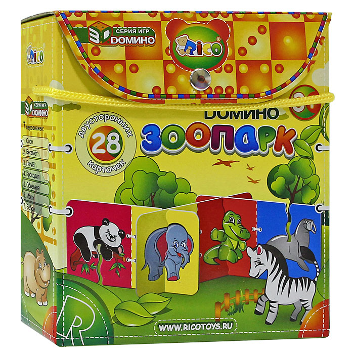 Настольно-печатная игра Зоопарк11-005 Настольно-печатная игра Зоопарк11-005Настольно-печатная игра Зоопарк поможет научить малыша замечать сходства и различия, строить логические цепочки и быть внимательным. Игра состоит из 28 двусторонних карточек с изображением зоопарка животных: слона, бегемота, панды, крокодила, обезьяны, моржа и зебры. Малышу предстоит подбирать карточки с одинаковыми картинками, строя при этом длинный и объемный лабиринт с красочными картинками с четырех сторон.