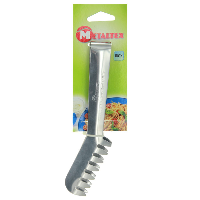 Щипцы универсальные Metaltex25.09.00 Щипцы универсальные Metaltex25.09.00Щипцы универсальные Metaltex выполнены из нержавеющей стали, которая обладает высокой устойчивостью к коррозии, не вступает в реакцию с холодными и горячими продуктами, полностью сохраняя их вкусовые качества.