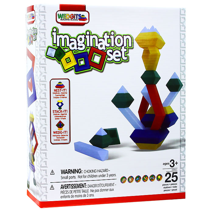 Wedgits Конструктор Imagination Set300651 Wedgits Конструктор Imagination Set300651Конструктор Wedgits Imagination Set привлечет внимание вашего ребенка и не позволит ему скучать. Детали конструктора имеют правильную геометрическую форму, идеально стыкуются, ставятся друг на друга, как вертикально, так и горизонтально, тем самым, образуя множество неповторимых комбинаций. В набор входят 25 ярких деталей конструктора и буклет с моделями для сборки. Игры с конструктором помогут вашему ребенку развить мелкую моторику рук, координацию движений, усидчивость, воображение и фантазию. Характеристики: Размер упаковки: 25 см x 30 см x 7 см. Изготовитель: Китай.