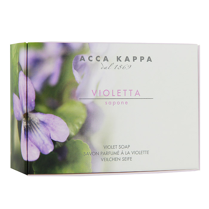 Мыло туалетное Acca Kappa Фиалка, 150 г853376 Мыло туалетное Acca Kappa Фиалка, 150 г853376Растительное мыло Acca Kappa Фиалка деликатно очищает кожу. Идеально подходит для всех типов кожи. Растительные компоненты получены из кокосового и пальмового масла, прекрасно очищают и увлажняют кожу. Характеристики: Вес: 150 г. Производитель: Италия. Артикул: 3376. Товар сертифицирован.