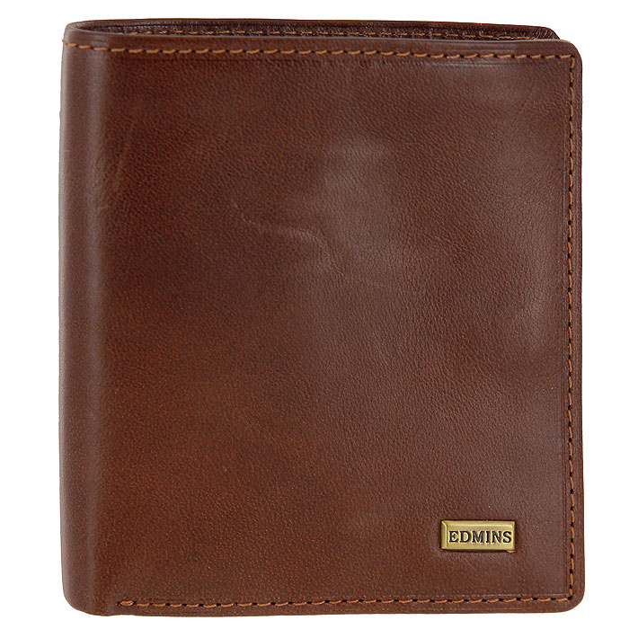 Портмоне женское Edmins, цвет: коричневый. 1165 ML1165 ML ED brown Портмоне женское Edmins, цвет: коричневый. 1165 ML1165 ML ED brownЖенское портмоне Edmins выполнено из натуральной кожи коричневого цвета с глянцевой поверхностью. Внутри состоит из двух отделений для купюр, трех плоских отделений для мелких бумаг, двух отделений для кредитных карт, визиток и прочих мелких бумаг и отделения для мелочи на кнопке. Портмоне закрывается клапаном на кнопку. Такое стильное портмоне станет отличным подарком для человека, ценящего качественные и необычные вещи. Портмоне упаковано в коробку с логотипом фирмы.