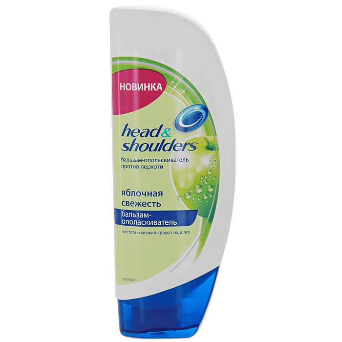 Бальзам-ополаскиватель для ухода за кожей головы Head & Shoulders Яблочная свежесть, 180 млHS-81335905 Бальзам-ополаскиватель для ухода за кожей головы Head & Shoulders Яблочная свежесть, 180 млHS-81335905Бальзам-ополаскиватель против перхоти Head&Shoulders Яблочная свежесть - чистота и свежий аромат надолго. Способствует защите от перхоти. Нежная рН-сбалансированная формула подходит для повседневного использования.