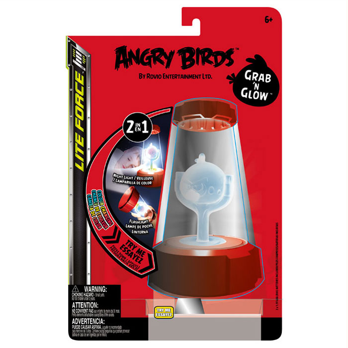Ночник-фонарик Angry Birds, 2в1817758375591/37559 Ночник-фонарик Angry Birds, 2в1817758375591/37559Ночник-фонарик Сердитые птички - обязательный атрибут детской комнаты. Его мягкий свет успокаивающе действует на малышей, которые боятся темноты, не напрягая детские глазки и не создавая излишнего светового излучения. При этом его света достаточно, чтобы легко ориентироваться в темноте. Ночник выполнен в виде прозрачного конуса, внутри которого расположена фигурка птички, выполненная в виде персонажа всеми любимой компьютерной игры Angry Birds, меняющая цвета. Ночник также можно использовать как фонарик.