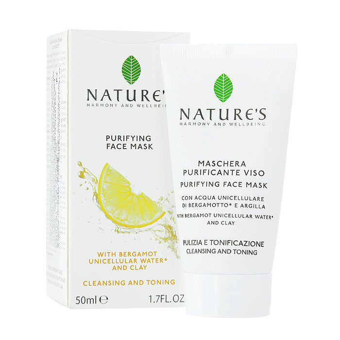 Natures Очищающая маска для лица, 50 мл60200105 Natures Очищающая маска для лица, 50 мл60200105Очищающая маска для лица Natures удаляет загрязнения и излишки жира, сужает поры, не сушит кожу. Ваша кожа будет выглядеть свежей и обновленной, гладкой, однородной, матовой, без жирного блеска. Основной активный ингредиент: Однокомпонентная органическая вода из Бергамота - очищает, освежает, улучшает тонус, содержит АНА (альфа гидроксильные кислоты), улучшающие клеточный обмен. Разновидностей этого растения существует немало, но наиболее ценные сорта выращивают в заповедных природоохранных рощах, расположенных между побережьем и горами Калабрии. Бергамотовую Воду получают путем холодного отжима свежих плодов, сохраняя жизненно важные клетки растения, микроэлементы, витамины и эфирные масла. Специальные активные ингредиенты в продукте: Белая глина - поглощает загрязнения и излишки жира. Миндальная кислота из Горького Миндаля - отшелушивает, способствует обновлению клеток и разглаживает кожу. Витамин Е - антиоксидантное действие. Масла Оливы и Жожоба...
