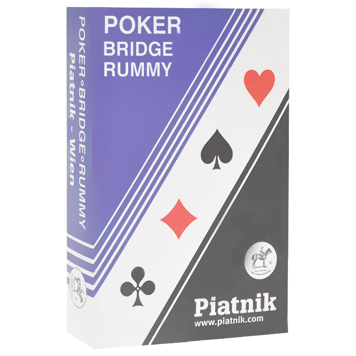 Карты игральные профессиональные Piatnik Стандарт Рамми, 55 карт1197 Карты игральные профессиональные Piatnik Стандарт Рамми, 55 карт1197Карты Стандарт Рамми подходят для профессиональных игроков в покер и другие карточные игры, так как имеют очень гладкую поверхность, высококачественное покрытие и стандартный покерный размер.