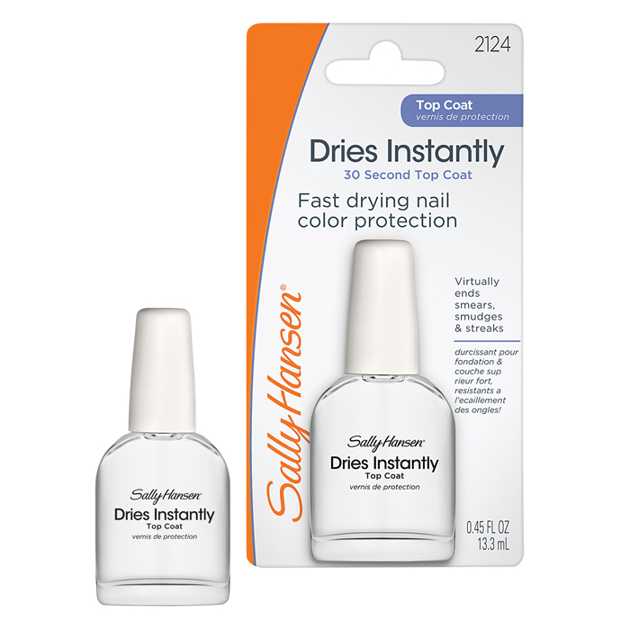 Sally Hansen Быстросохнущее верхнее покрытие Dries Instantly, 13,3 мл30072489000 Sally Hansen Быстросохнущее верхнее покрытие Dries Instantly, 13,3 мл30072489000Быстросохнущее верхнее покрытие, которое препятствует загрязнению, скалыванию и выцветанию маникюра. Результат: быстросохнущий маникюр и защита цвета! Характеристики: Объем: 250 мл. Артикул: 2124. Производитель: США. Товар сертифицирован.