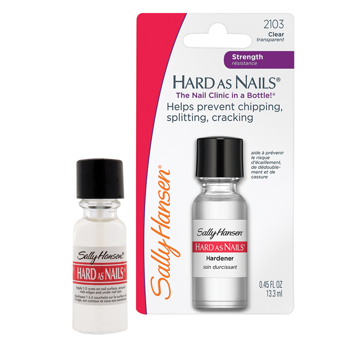 Sally Hansen Средство для ногтей Hard As Nails, укрепляющее, 13,3 мл30003237301 Sally Hansen Средство для ногтей Hard As Nails, укрепляющее, 13,3 мл30003237301Средство Sally Hansen Hard As Nails. Helps Strengthen Nails рекомендуется для ломких, растрескивающихся и слабых ногтей. Придает ногтям твердость, предотвращает ломкость, способствует их укреплению. Благодаря данному средству края ногтей уплотняются для дополнительной защиты от трещин и ломкости. Средство Hard As Nails. Helps Strengthen Nails дает ногтям долговременную защиту и помогает им расти. Товар сертифицирован.
