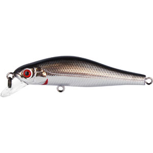 Воблер Jerkbait, длина 5 см, вес 2,9 г. 50F-SR/01150F-SR/011 Воблер Jerkbait, длина 5 см, вес 2,9 г. 50F-SR/01150F-SR/011Новинка сезона 2010 года - модель Jerkbait с маленькой лопастью. Многим уже знаком 8-ми сантиметровый брат этого воблера, который очень эффективно ловит щуку. Младший брат, размером 5 см, отлично привлекает небольшую щуку и в то же время, прекрасно соблазняет окуня, язя и голавля, что позволяет одной приманкой облавливать практически все небольшие водоемы. Так же эффективно он показал себя при ловле форели. Реалистичная игра воблера при медленной проводке и очень соблазнительные движения при легких рывках не оставляют равнодушным ни одного хищника. Характеристики: Длина: 5 см. Вес: 2,9 г. Глубина: 50 см. Плавучесть: плавающий. Материал: металл, пластик. Размер упаковки: 12,5 см x 3,5 см x 2 см. Производитель: Япония. Артикул: 50F-SR/011.