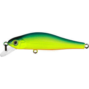 Воблер Tsuribito Jerkbait 50SP, длина 5 см, вес 3 г. SR/059SR/059 Воблер Tsuribito Jerkbait 50SP, длина 5 см, вес 3 г. SR/059SR/059Воблер Tsuribito Jerkbait 50SP необычная, но очень результативная приманка. Воблер отлично привлекает небольшую щуку, и в то же время, прекрасно привлекает окуня, язя и голавля, что позволяет одной приманкой облавливать практически все небольшие водоемы. Также эффективно он показал себя при ловле форели. Реалистичная игра воблера при медленной проводке и очень соблазнительные движения при легких рывках не оставляют равнодушным ни одного хищника. Характеристики: Материал: металл, пластик. Длина: 5 см. Вес: 3 г. Цвет тела: 059. Рабочая глубина: 0,5 м. Плавучесть - взвешенный. Артикул: SR/059.