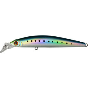 Воблер Tsuribito Minnow, длина 9,5 см, вес 9,6 г. 95F/06095F/060 Воблер Tsuribito Minnow, длина 9,5 см, вес 9,6 г. 95F/06095F/060Воблер Tsuribito Minnow - классическая приманка для ловли самой разнообразной, особенно крупной, рыбы. Обладает отменной реалистичной игрой при равномерной проводке. Воблер устойчиво работает на течении, что расширяет возможности применения этой приманки. Система дальнего заброса позволяет добиться хорошей дальности. Характеристики: Материал: металл, пластик. Длина: 9,5 см. Вес: 9,6 г. Цвет тела: 060. Рабочая глубина: 1 - 1,5 м. Размер упаковки: 16,3 см х 4 см х 2,8 см. Плавучесть - плавающий Артикул: 95F/060.
