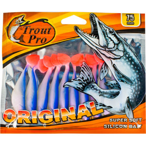 Риппер Trout Pro Original, длина 7,5 см, 10 шт. 3528035280 Риппер Trout Pro Original, длина 7,5 см, 10 шт. 3528035280Приманка предназначена для джиговой ловли хищной рыбы: окуня, судака, щуки. Специальная пластина придает приманке колебательные движения, усиливая ее сходство с живой рыбкой. Характеристики: Длина: 7,5 см. Цвет тела: 166 (перламутровый с синей спиной и красным хвостиком). Материал: эластичный полимер. Размер упаковки: 16,8 см х 14 см х 0,7 см. Производитель: Китай. Артикул: 35280.