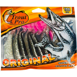 Риппер Trout Pro Original, длина 10 см, 10 шт. 3529635296 Риппер Trout Pro Original, длина 10 см, 10 шт. 3529635296Приманка предназначена для джиговой ловли хищной рыбы: окуня, судака, щуки. Специальная пластина придает приманке колебательные движения, усиливая ее сходство с живой рыбкой.